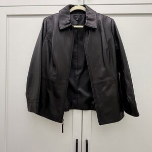Women's Black Leather Jacket